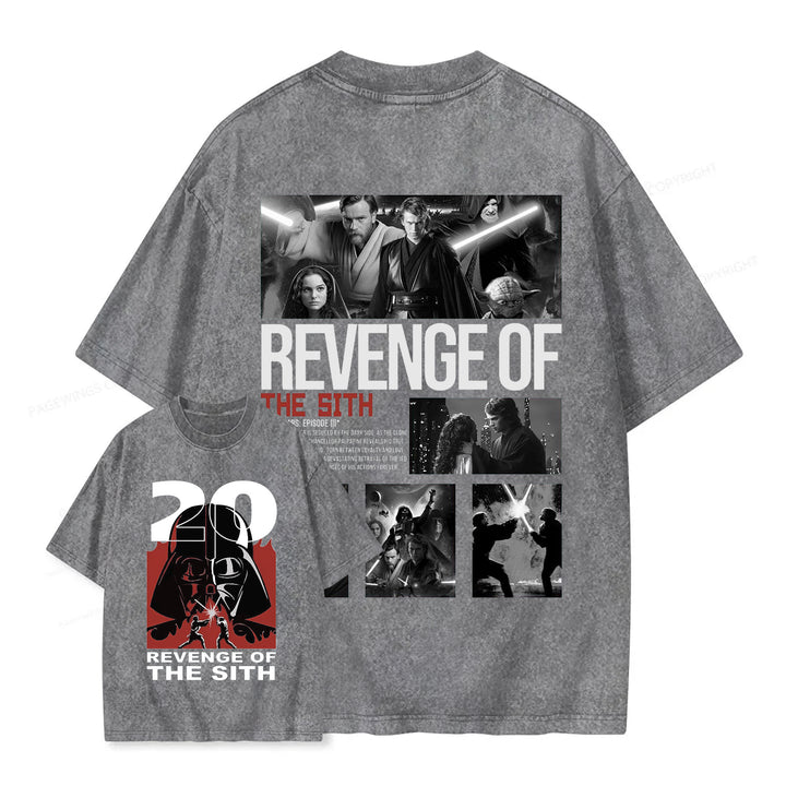 Star Wars Vintage Japanese Design Washed Crew Neck T-Shirt