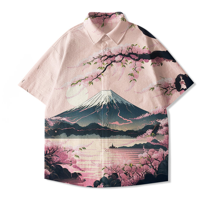 Sakura Mt.Fuji Hawaiian Shirt