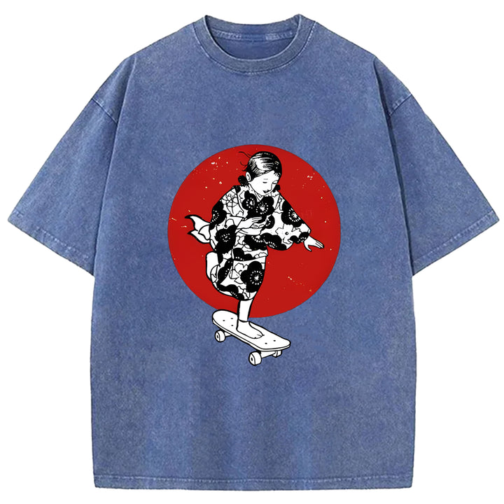 Japan Bonsai Washed Crew Neck T-Shirt