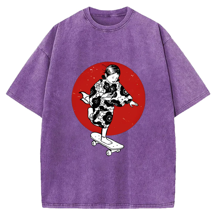Japan Bonsai Washed Crew Neck T-Shirt