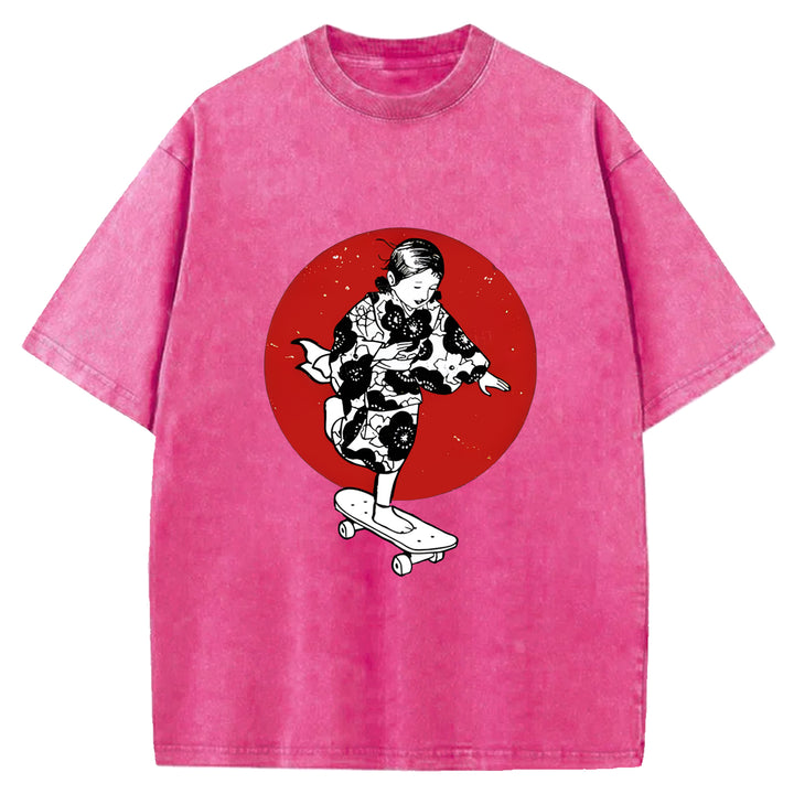 Japan Bonsai Washed Crew Neck T-Shirt