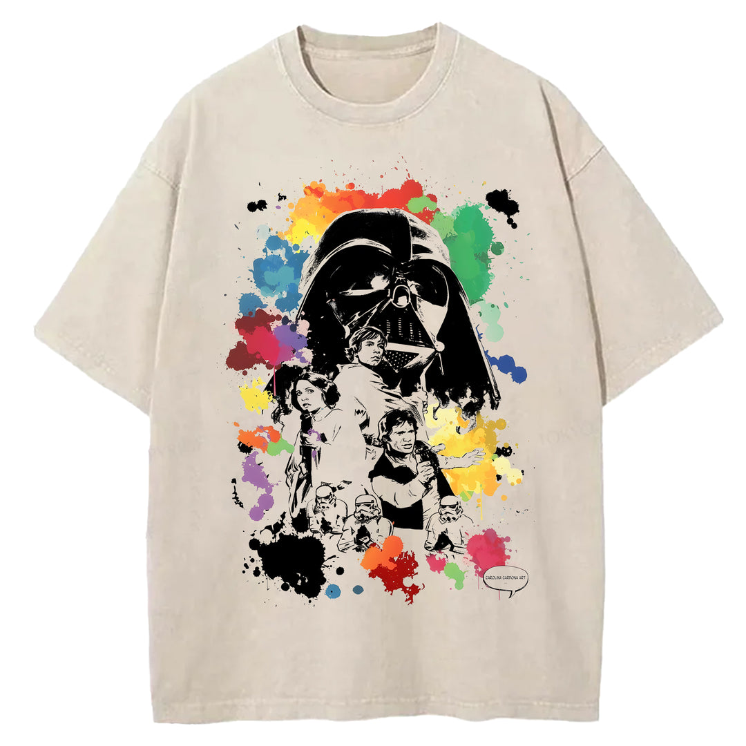 Star Wars Vintage Japanese Washed Crew Neck T-Shirt
