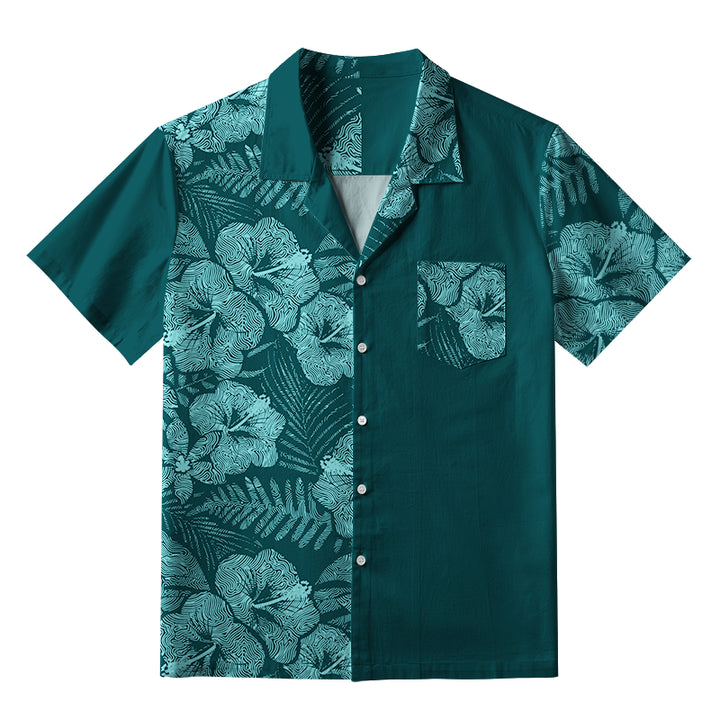 Tropical Ripple Flowers Aloha Hawaiian Shirt