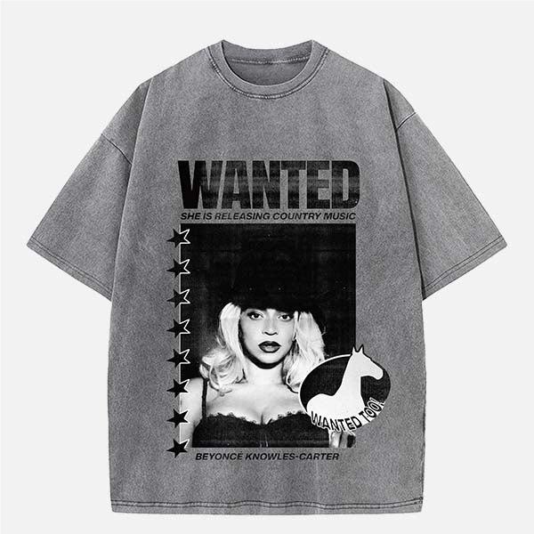 Beyonce Vintage Washed Crew Neck T-Shirt