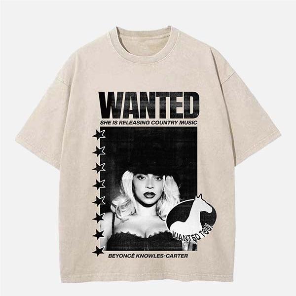 Beyonce Vintage Washed Crew Neck T-Shirt