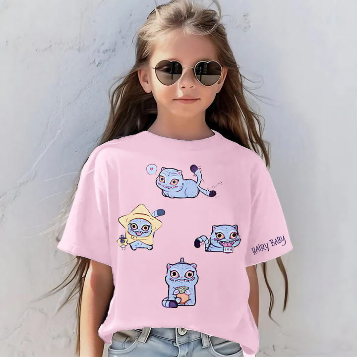 Demon Hunter Cute Pet Children's Cotton T-Shirts