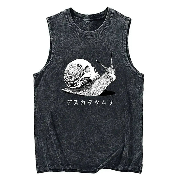 Scary Snail Skull Shaped Snail Shell Japanese Washed Tank