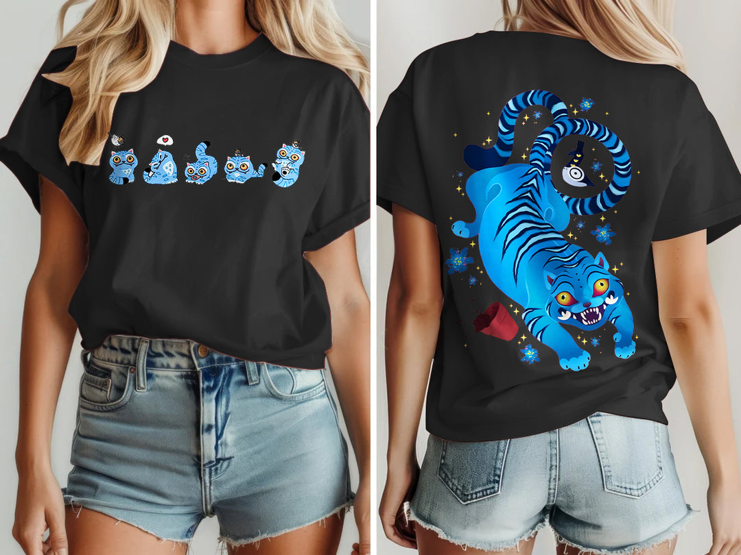 Demon Hunters Derpy Tiger Crew Neck T-shirt