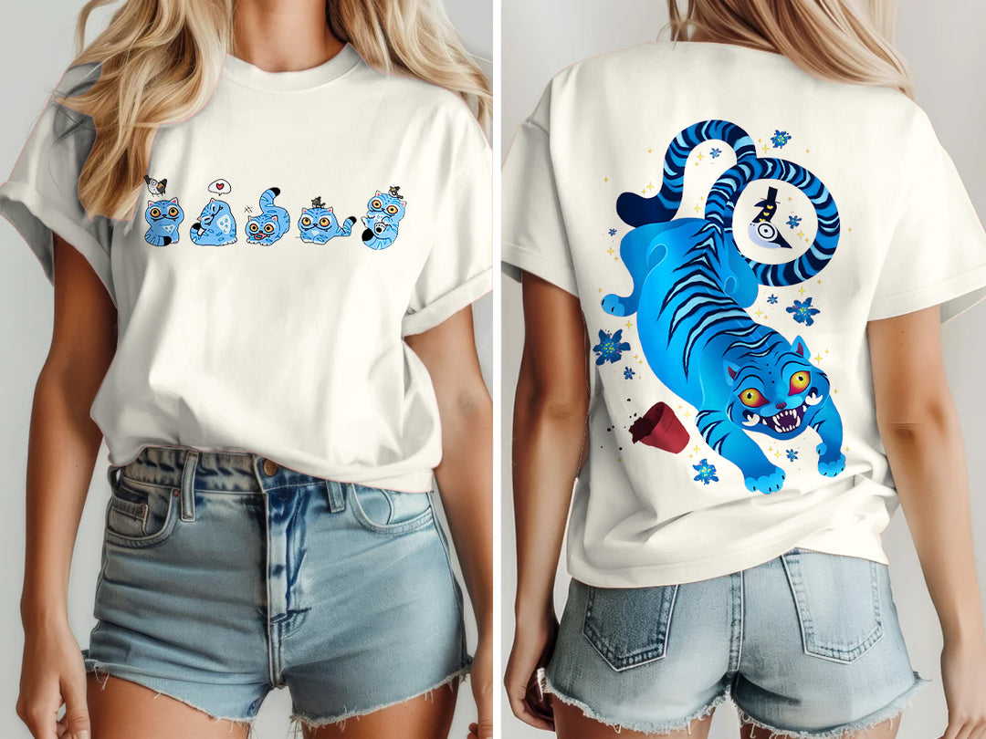 Demon Hunters Derpy Tiger Crew Neck T-shirt