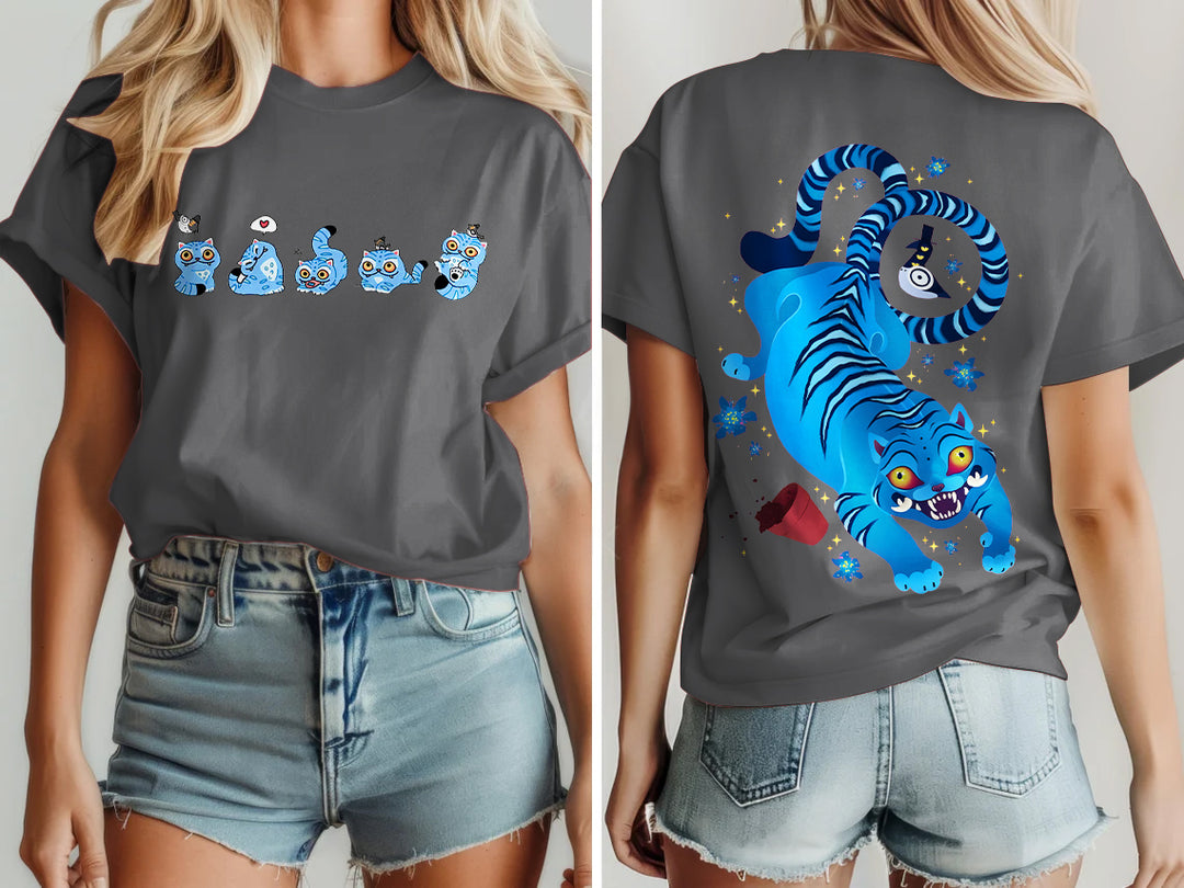 Demon Hunters Derpy Tiger Crew Neck T-shirt