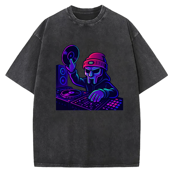 Parappa The Rapper Vintage Design Washed Crew Neck T-Shirt