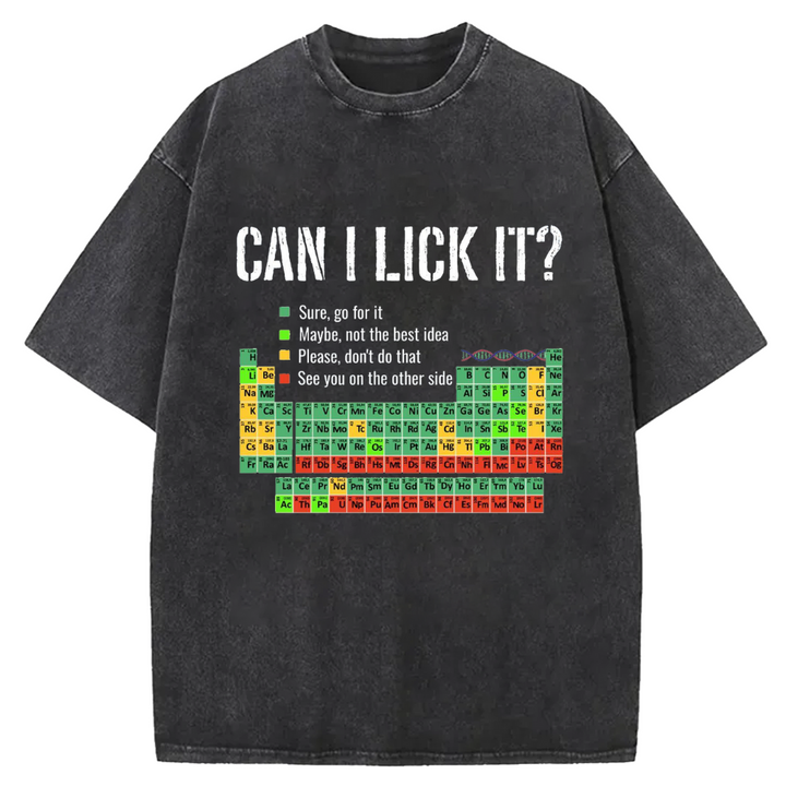 Can I Lick It Vintage Washed Crew Neck T-Shirt