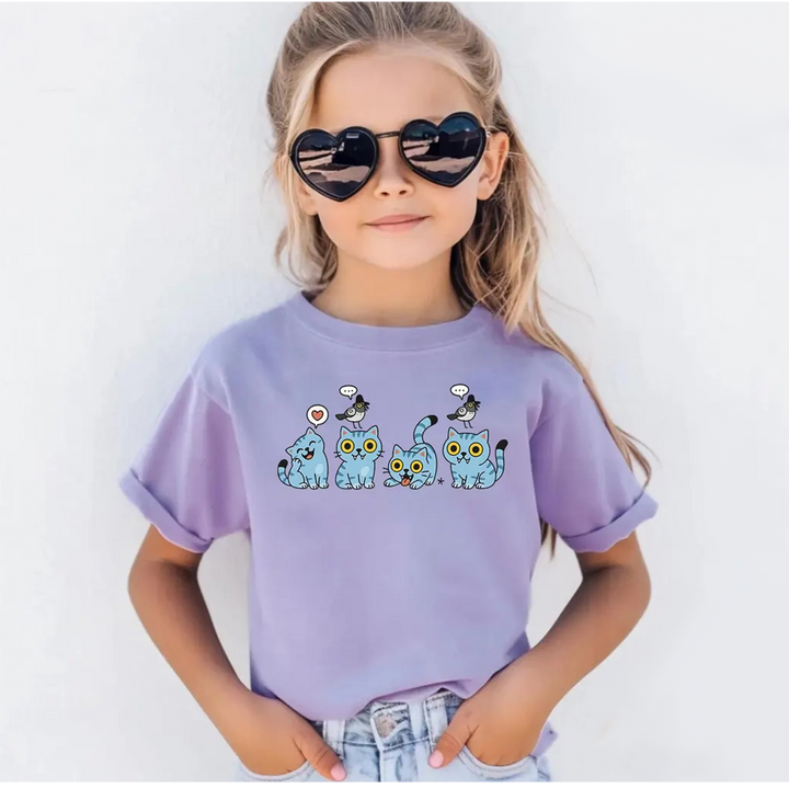 Demon Hunter Cute Pet Children's Cotton T-Shirts