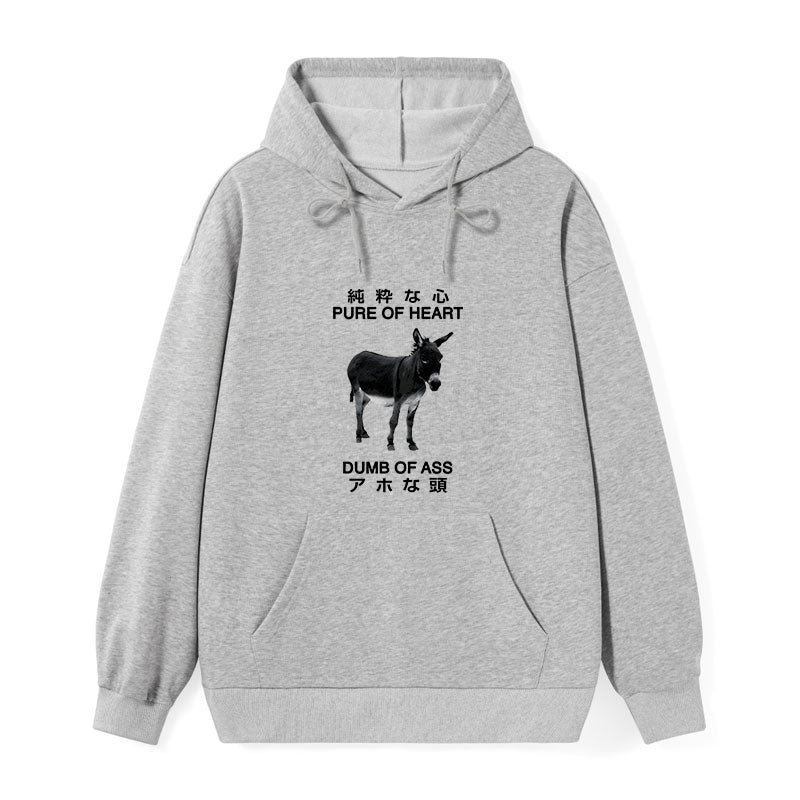 Pure Of Heart Dumb Of Ass Classic Hoodie