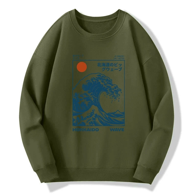Hokkaido Wave Japan Sweatshirt