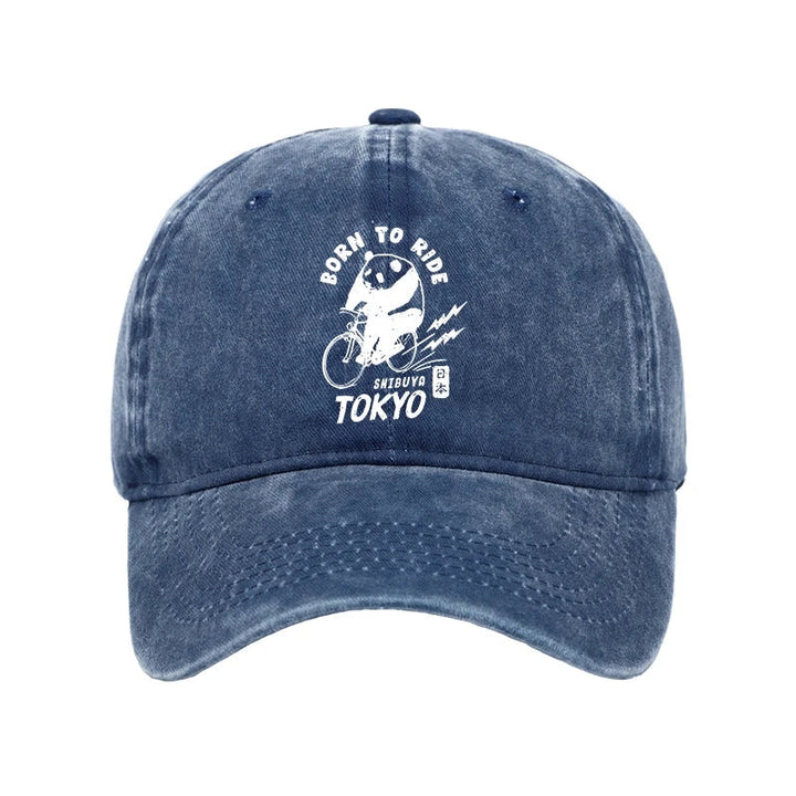 Pandas Ride Bicycles Washed Cap