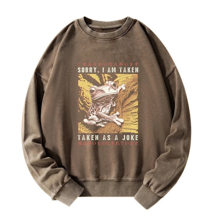 The Tragic Frog Japanese Washed Sweatshirt