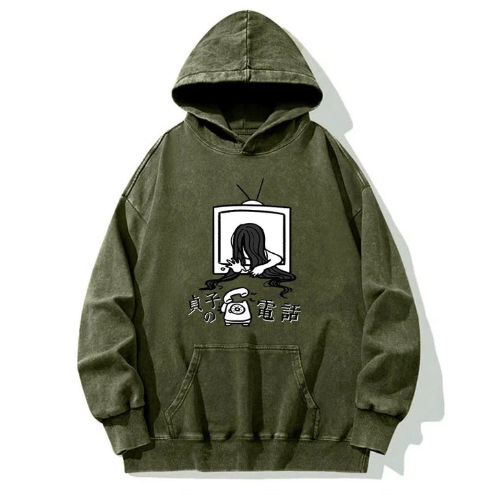 The Ring Sadako Washed Hoodie