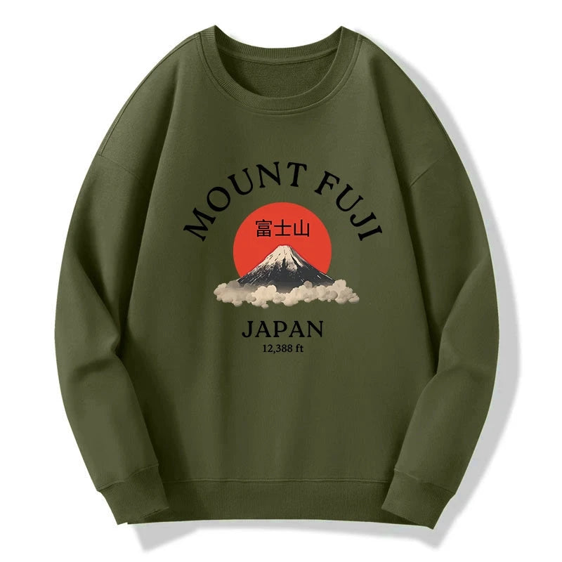 Japan Mount Fuji Sun Unisex Sweatshirt