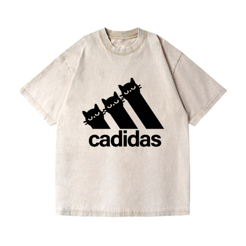Catdidas Vintage Wash Crew Neck T-shirt