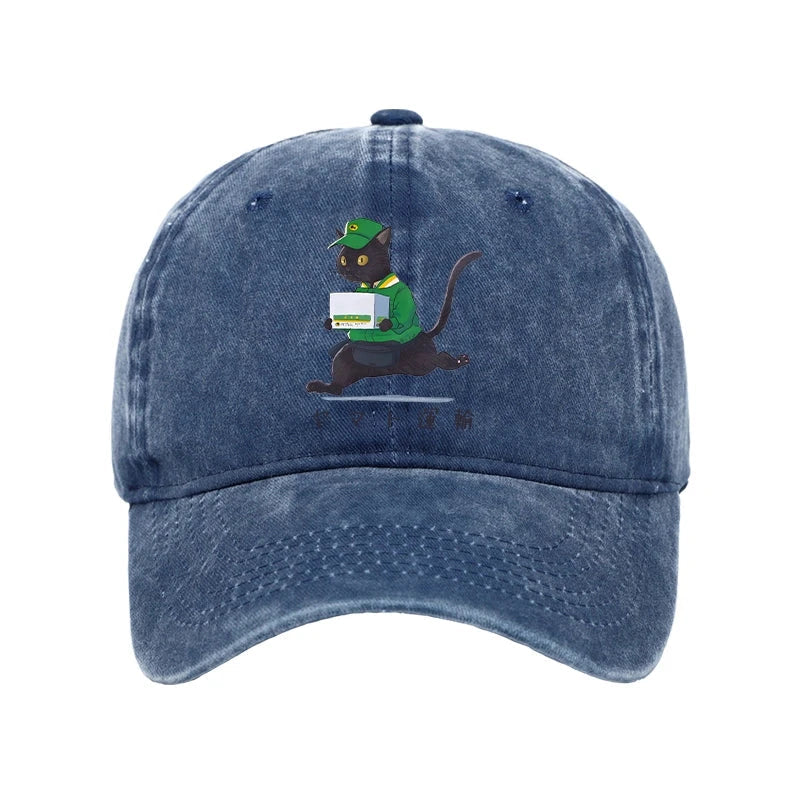 Black Cat Appreciation Day Washed Cap