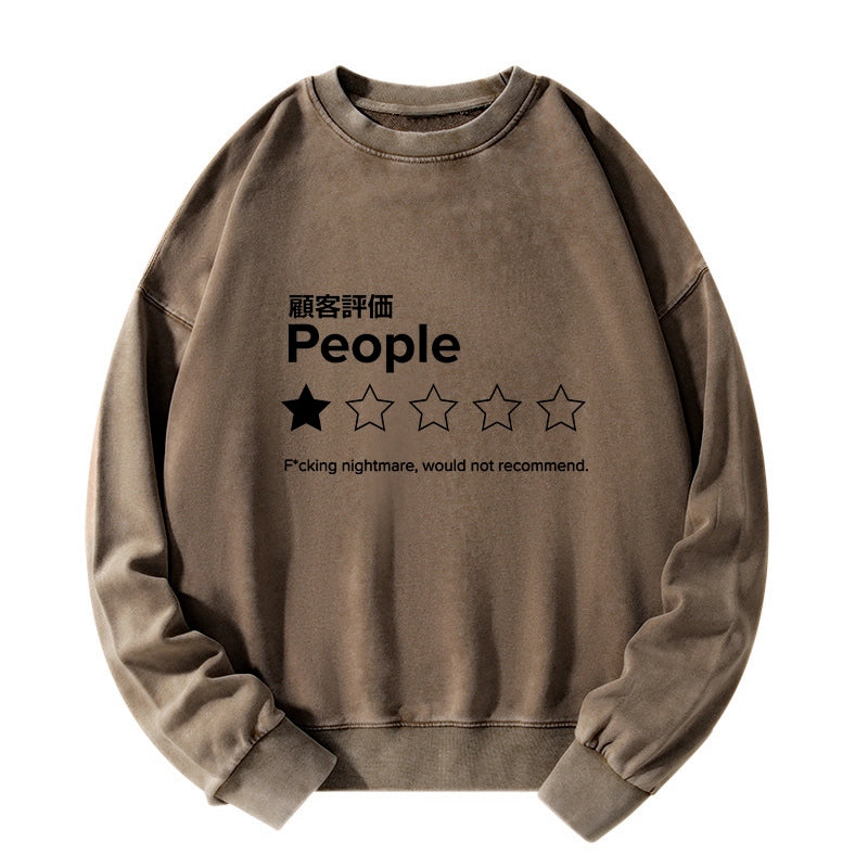 Evaluation People Washed Sweatshirt