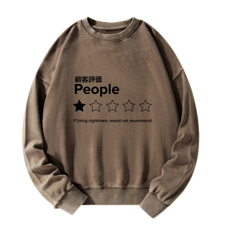 Evaluation People Washed Sweatshirt
