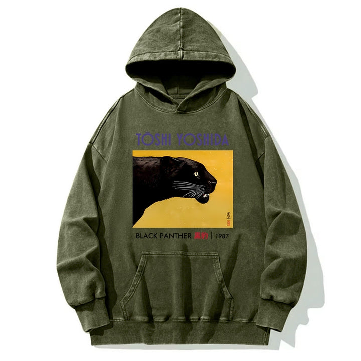 Black Panther Washed Hoodie