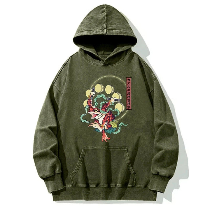 Frog Monster Japanese Washed Hoodie