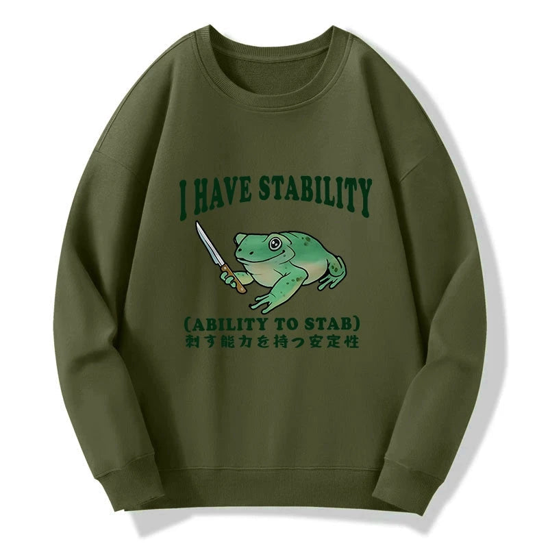 Mentally Stable Assassin Frog Sweatshirt