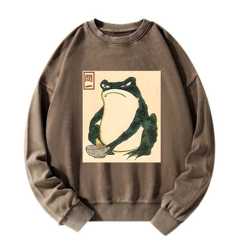 Matsumoto Hoji Japanese Frog Washed Sweatshirt