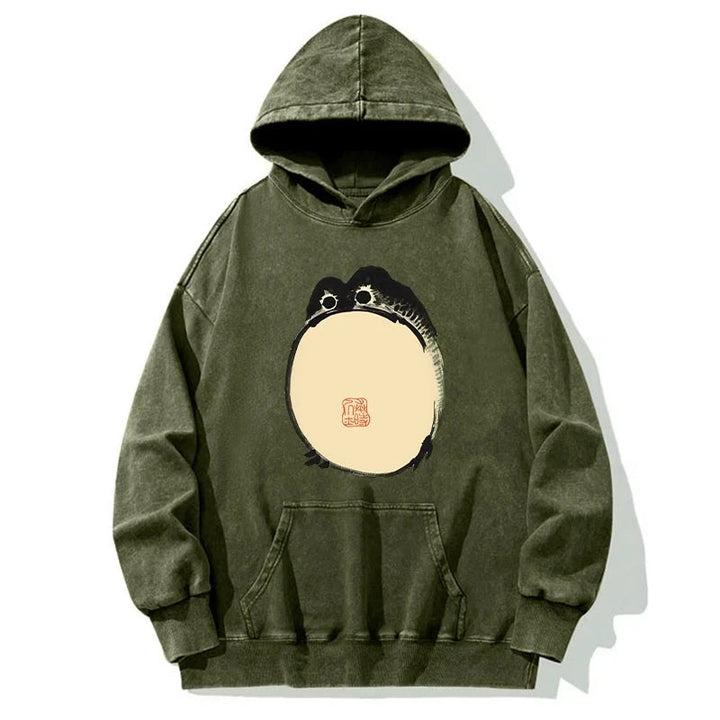 Grumpy Frog Japanese Washed Hoodie