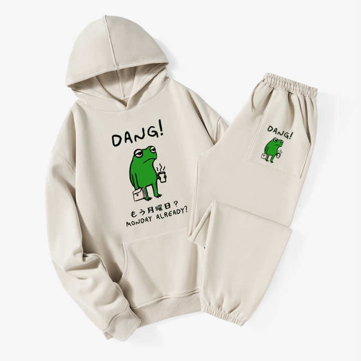 Is It Already Monday Fleece Lined Hoodie Set