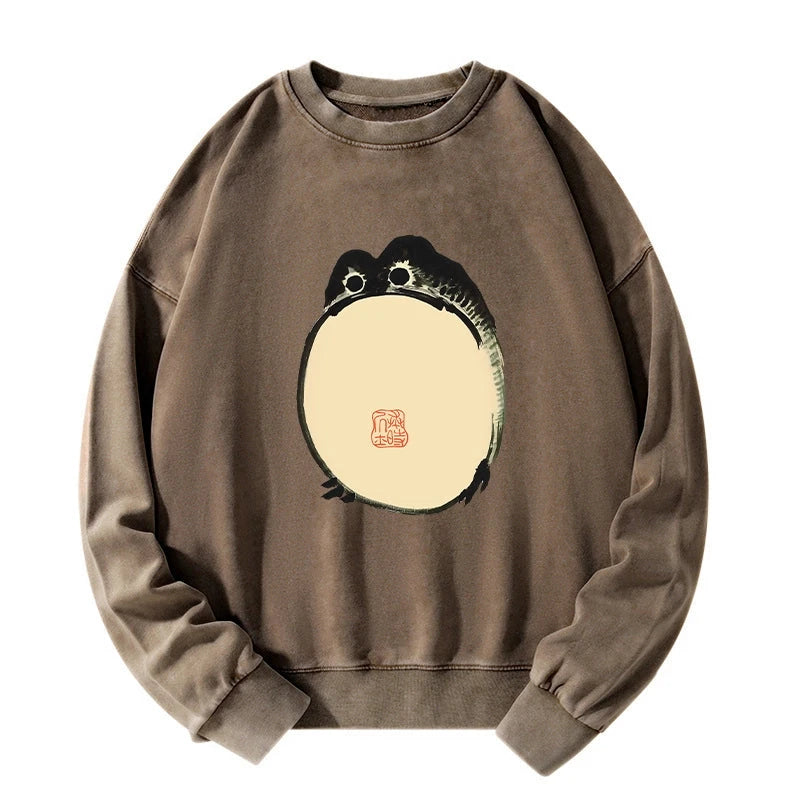 Grumpy Frog Japanese Washed Sweatshirt