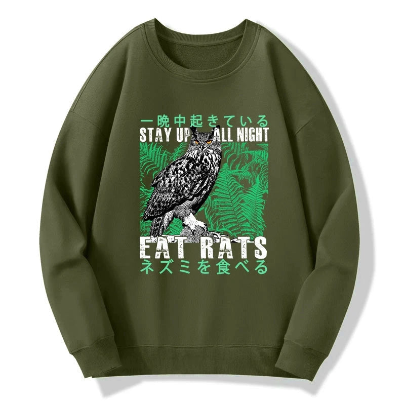 Owls Prey On Rats At Night Sweatshirt