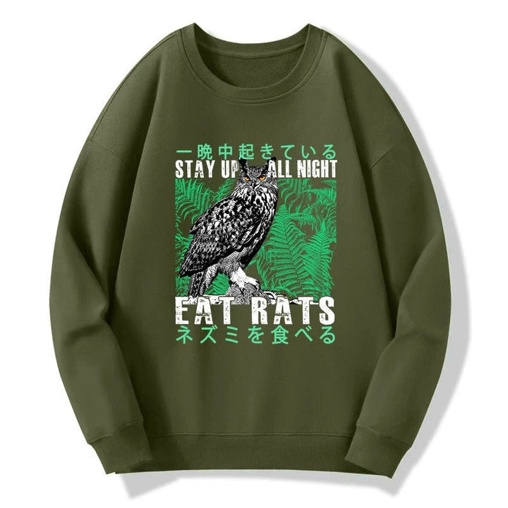 Owls Prey On Rats At Night Sweatshirt