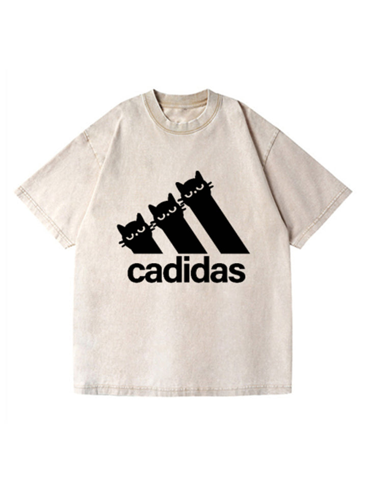 Catdidas Vintage Wash Crew Neck T-shirt