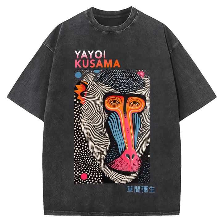 Yayoi Kusama Vintage Washed Crew Neck T-Shirt