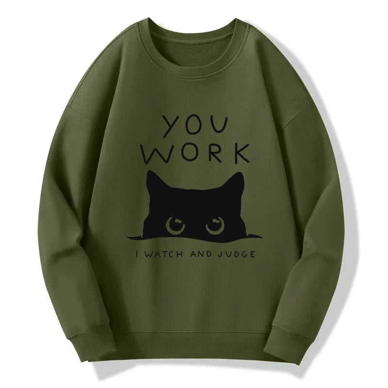 A Cat That Spies Sweatshirt