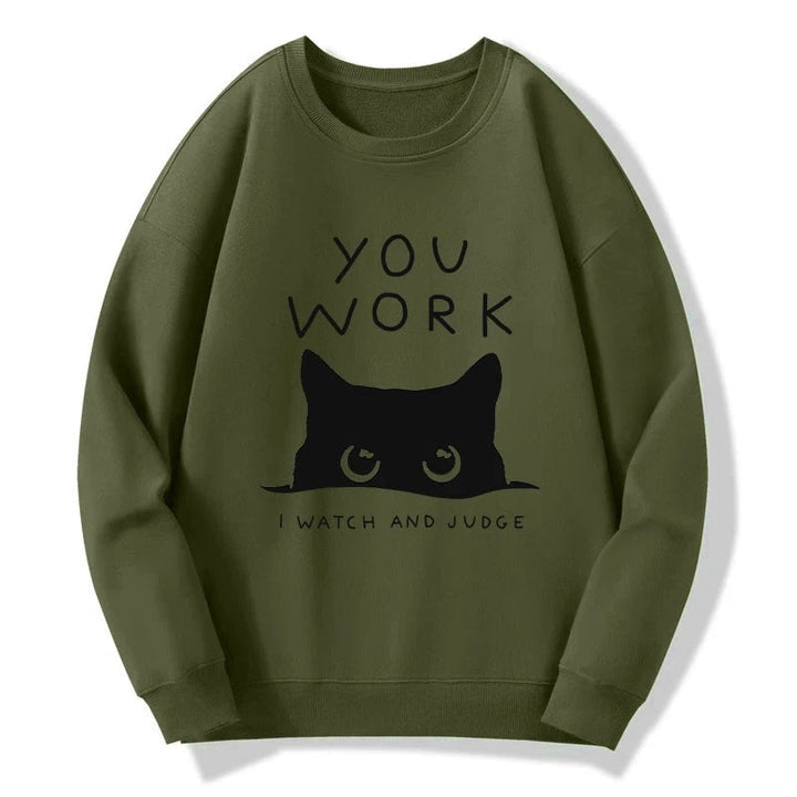 A Cat That Spies Sweatshirt