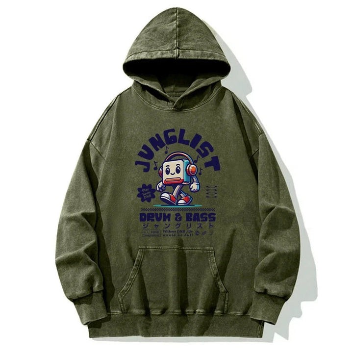 Junglist DNB Japan Washed Hoodie
