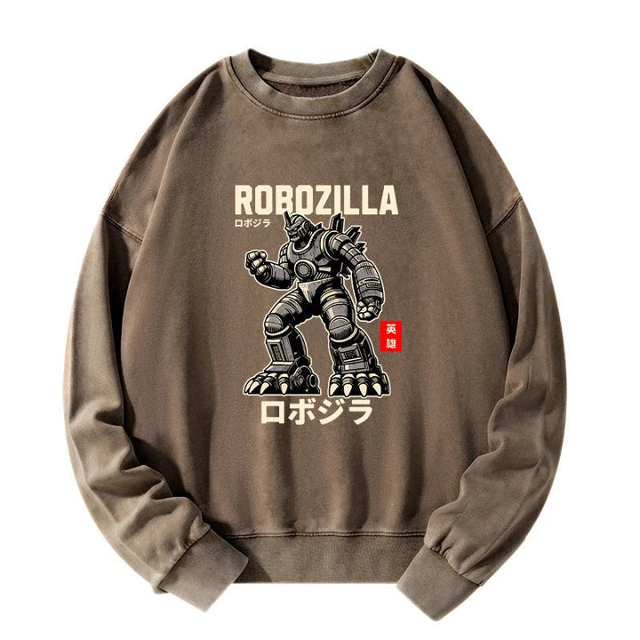 RoboZilla Manga Japanese Washed Sweatshirt
