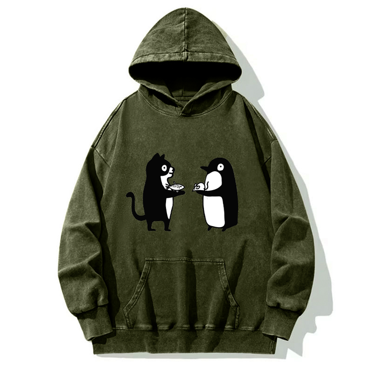 Funny Food Swaps Washed Hoodie