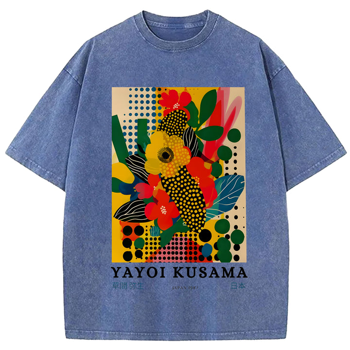Yayoi Kusama Vintage Washed Crew Neck T-Shirt
