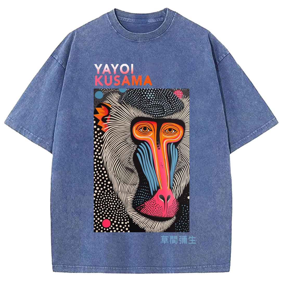 Yayoi Kusama Vintage Washed Crew Neck T-Shirt