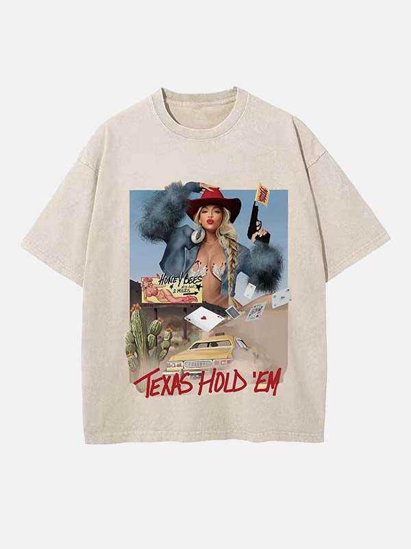 Beyonce Vintage Washed Crew Neck T-Shirt
