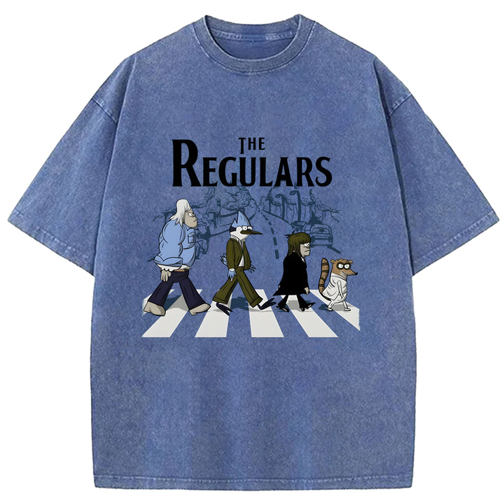 The Regulars Cartoon Washed Crew Neck T-Shirt
