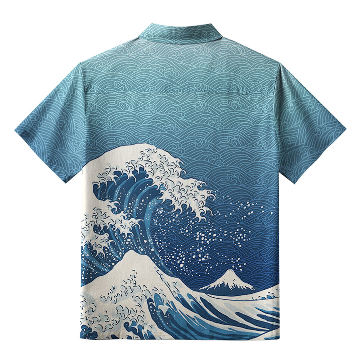 The Great Wave Off Fuji Button-up Shirt