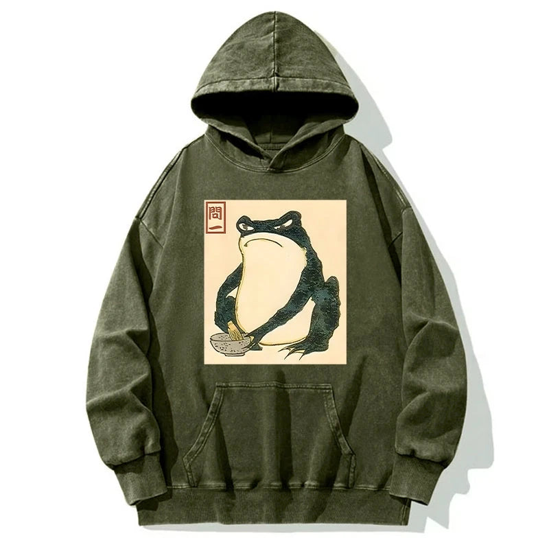 Matsumoto Hoji Japanese Frog Washed Hoodie