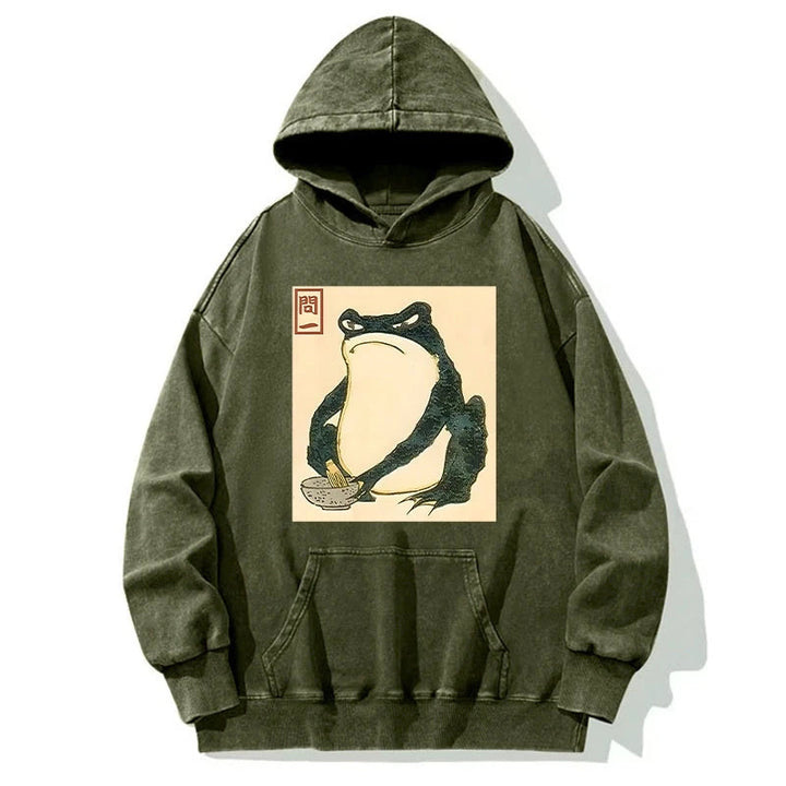 Matsumoto Hoji Japanese Frog Washed Hoodie